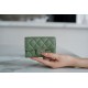 Classic Flap Card Holder Matcha Green Lambskin