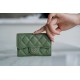 Classic Flap Card Holder Matcha Green Lambskin