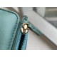 CHANEL 19 Short Wallet Tiffany Blue Goat Leather  