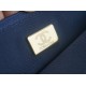 Chanel Wallet (Magnetic Closure) Deep Blue Caviar Leather  