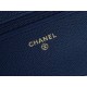 Chanel Wallet (Magnetic Closure) Deep Blue Caviar Leather  