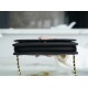 CHANEL Entry-Level Classic WOC (Magnetic Closure) Black Gold Lambskin  