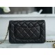 CHANEL Entry-Level Classic WOC (Magnetic Closure) Black Gold Lambskin  