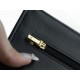 CHANEL Entry-Level Classic WOC (Magnetic Closure) Black Gold Lambskin  