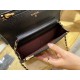 2020 Spring/Summer New WOC Wallet Black Gold Caviar Leather  