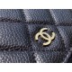 2020 Spring/Summer New WOC Wallet Black Gold Caviar Leather  