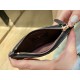 2020 Spring/Summer New Zipper Coin Card Holder Black Lambskin  