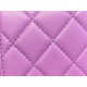 2020 Spring/Summer New Zipper Coin Card Holder Lavender Purple Lambskin  