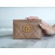 19 Series Zipper Coin Card Holder Milk Coffee Apricot Lambskin  