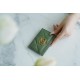 19 Series Card Holder Matcha Green 19 Series Classic Diamond Design Lambskin  