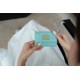 19 Series Card Holder Tiffany Blue Goat Leather  