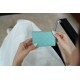 19 Series Card Holder Tiffany Blue Goat Leather  