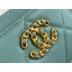 19 Series Card Holder Tiffany Blue Lambskin  