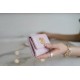 19 Series Card Holder Sakura Pink Goat Leather