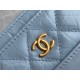 Gabrielle Wander Series Classic Card Holder Sky Blue Calfskin  