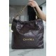 CHANEL 22P Handbag Chocolate Medium  