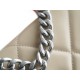 CHANEL 19 WOC 22C Almond Color Silver Hardware  