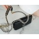 CHANEL 19 WOC 22C Black Silver Hardware  