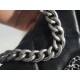 CHANEL 19 WOC 22C Black Silver Hardware  