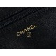 CHANEL 19 WOC 22C Black Silver Hardware  