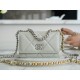 CHANEL 19 WOC 22C Light Gray Silver Hardware  