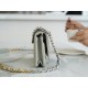 CHANEL 19 WOC 22C Light Gray Silver Hardware  