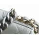 CHANEL 19 WOC 22C Light Gray Silver Hardware  