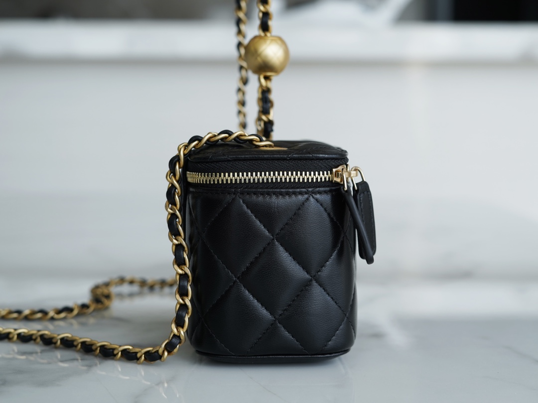 Chanel Metal Ball Series Mini Box Bag Black