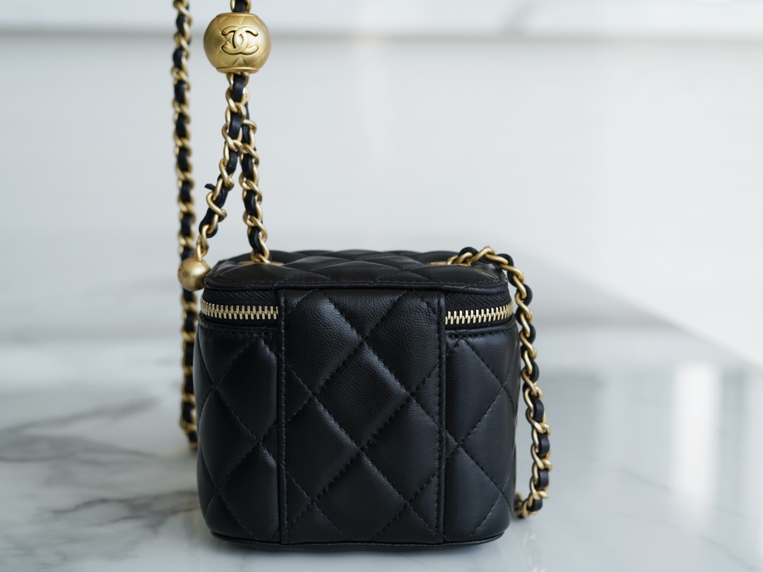 Chanel Metal Ball Series Mini Box Bag Black