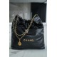 CHANEL 22P Spring/Summer New 22 Handbag Large Black with Gold Hardware  