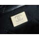 CHANEL 22P Spring/Summer New 22 Handbag Large Black with Gold Hardware  