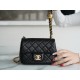 Chanel CF Metal Ball Square Fatty Black  