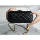 Chanel CF Metal Ball Square Fatty Black  