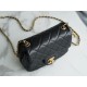 Chanel CF Metal Ball Square Fatty Black  