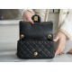 Chanel Mini CF Metal Ball Square Fatty Black  