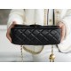 Chanel Mini CF Metal Ball Square Fatty Black  