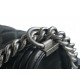 Chanel Leboy Black & Silver Medium Lambskin  