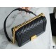 Chanel Leboy Black & Gold Medium Lambskin  