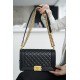 Chanel Leboy Black & Gold Medium Lambskin  