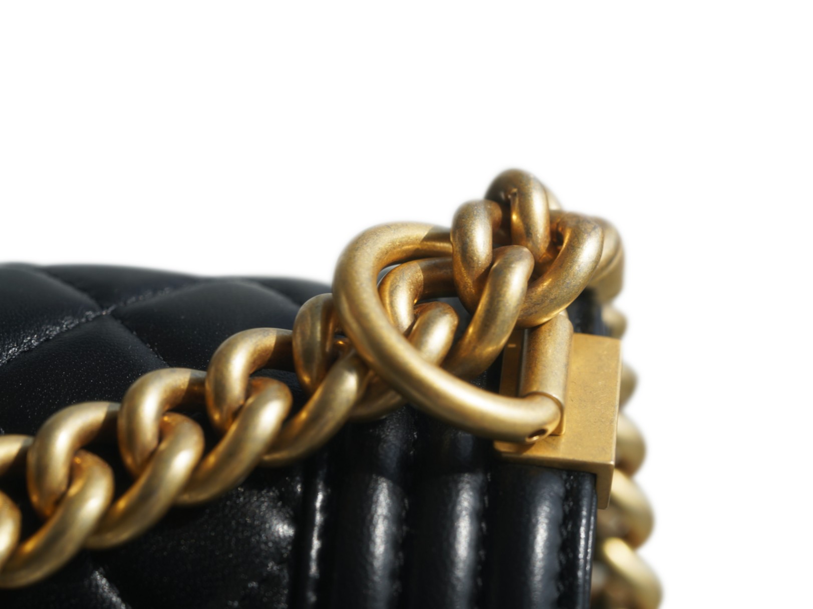 Chanel Leboy Black & Gold Medium Lambskin  