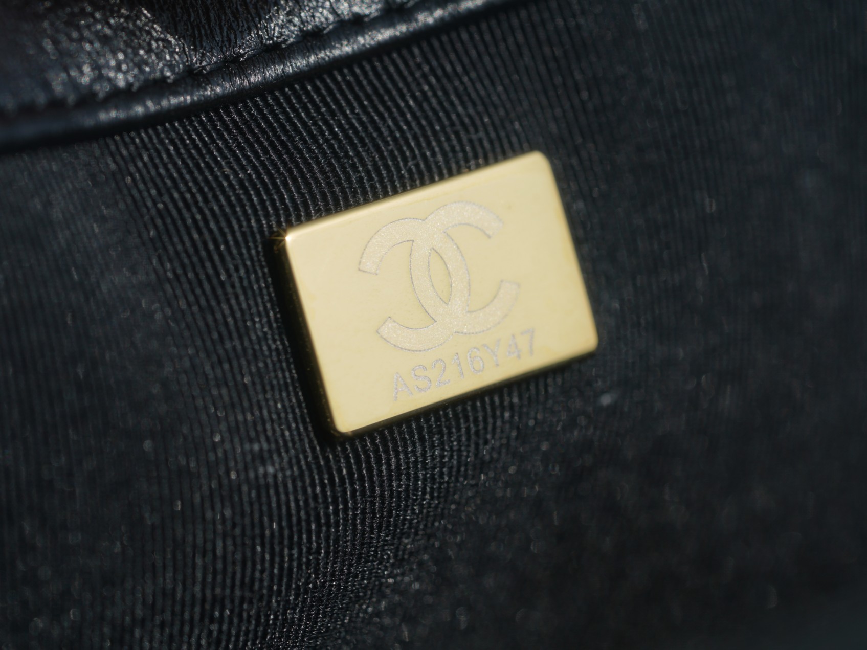 Chanel Leboy Black & Gold Medium Lambskin  