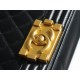 Chanel Leboy Black & Gold Medium Lambskin  