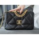 CHANEL 19 BAG Classic Black Medium Lambskin Series