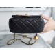 Chanel Metal Ball Square Fatty Black Lambskin  