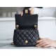 Chanel Metal Ball Square Fatty Black Lambskin  