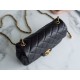 Chanel Mini Metal Ball Square Fatty Black Lambskin  