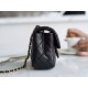 Chanel Mini Metal Ball Square Fatty Black Lambskin  