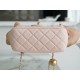 Chanel Metal Ball Square Fatty Cherry Blossom Pink Lambskin  