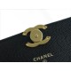 CHANEL 22K Chain Mini WOC Phone Bag Black & Gold Lizard Grain Calfskin  