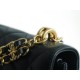 CHANEL 22K New Chain WOC Black & Gold Lizard Grain Calfskin  